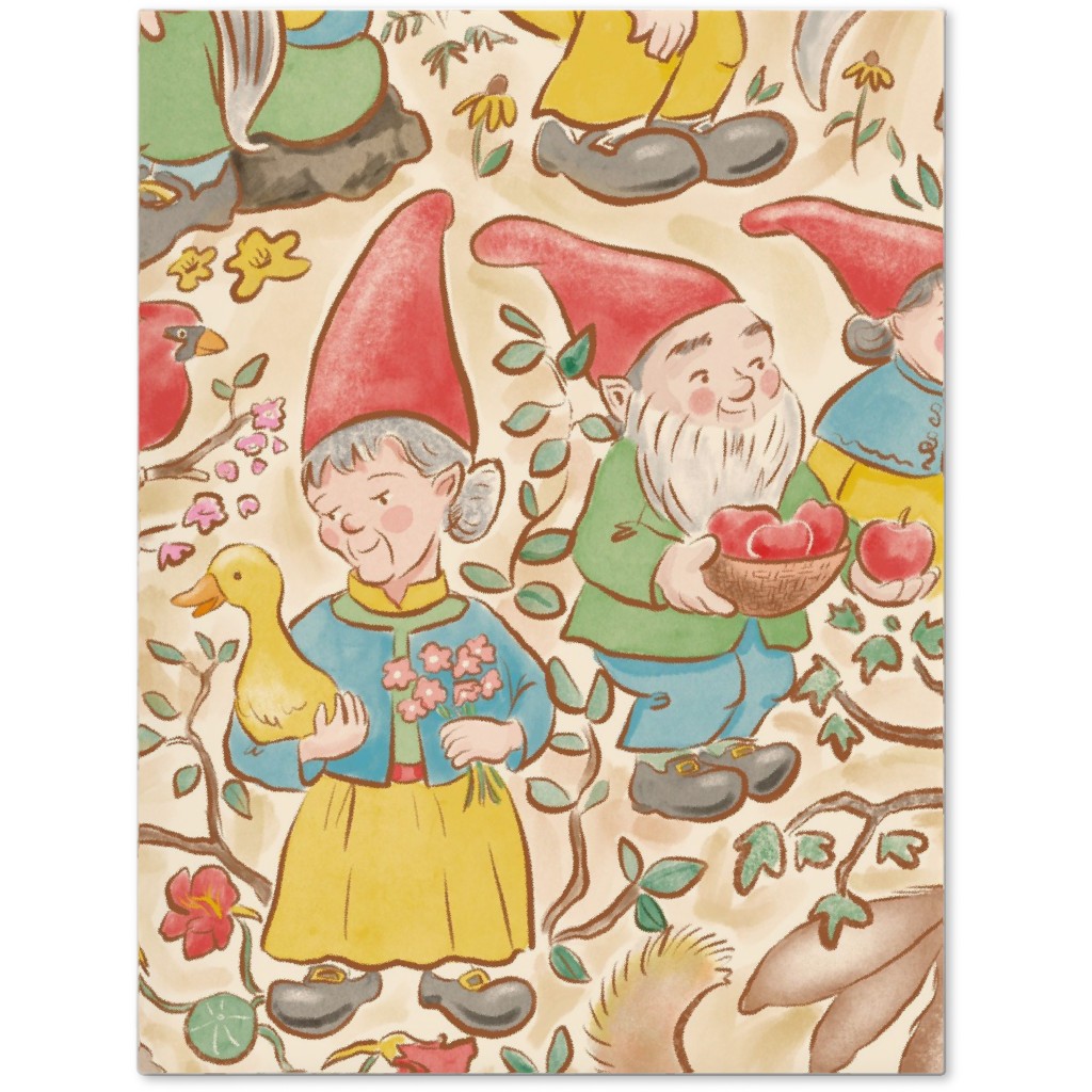 Woodland Gnomes - Multi Journal, Beige, Pearl