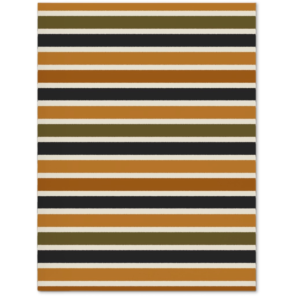 Halloween Stripes With Orange and Olive Green Journal, Orange, Orange