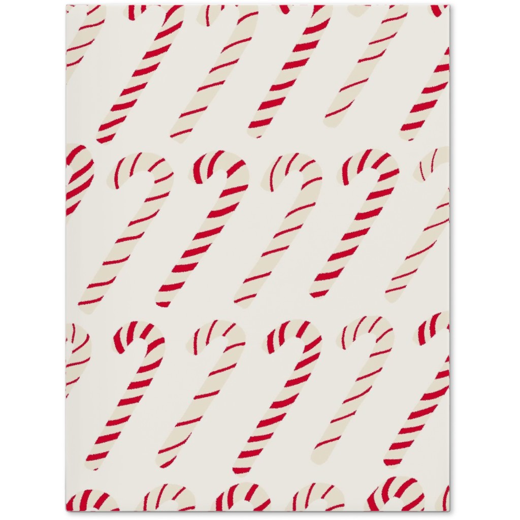 Dancing Candy Canes Journal, Beige, Pearl