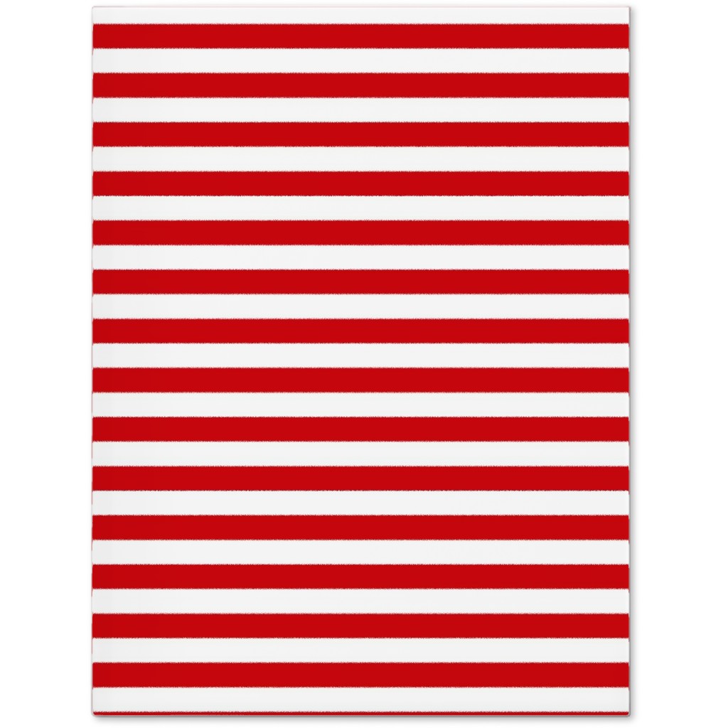 Horizontal Stripe Journal, Red