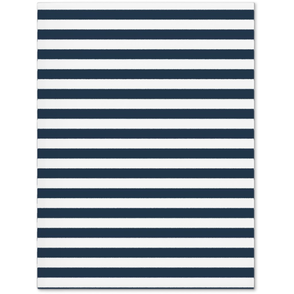 Horizontal Stripe Journal, Blue, Navy