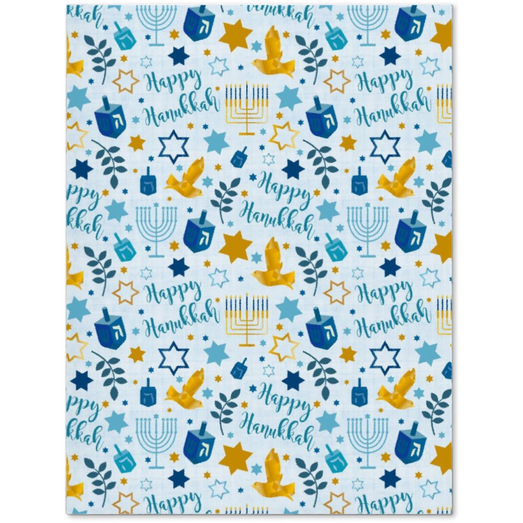 Happy Hanukkah - Blue Journal, Blue, True Blue