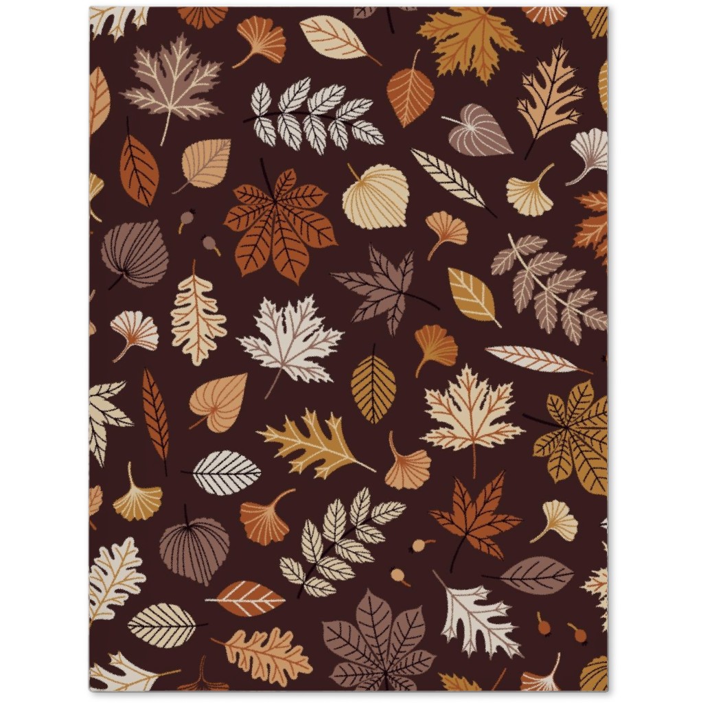 Falling Leaves - Brown Journal, Brown