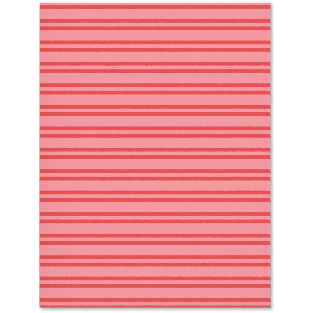 Joyful Stripes - Red and Pink Journal, Pink