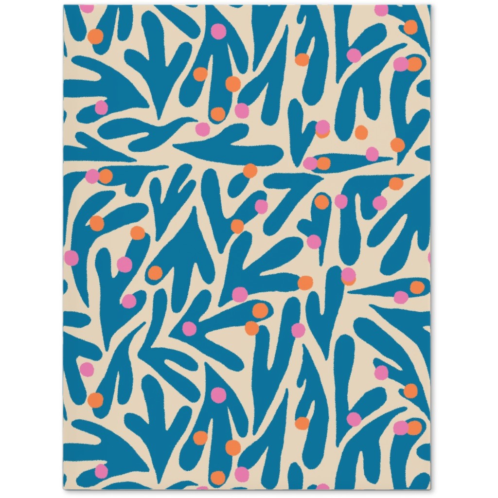 Funky Flora - Blue and White Journal, Blue, True Blue