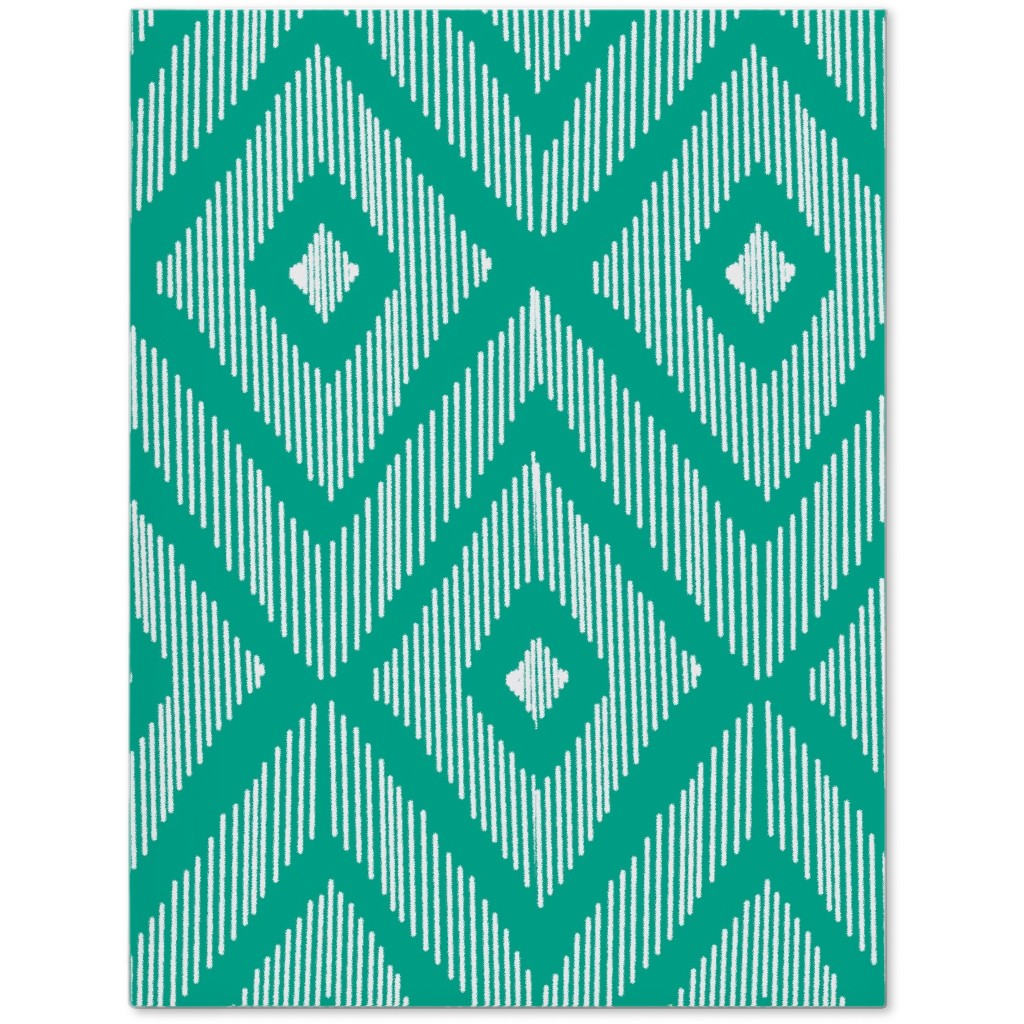 Ikat Journal, Green, Tidal Wave