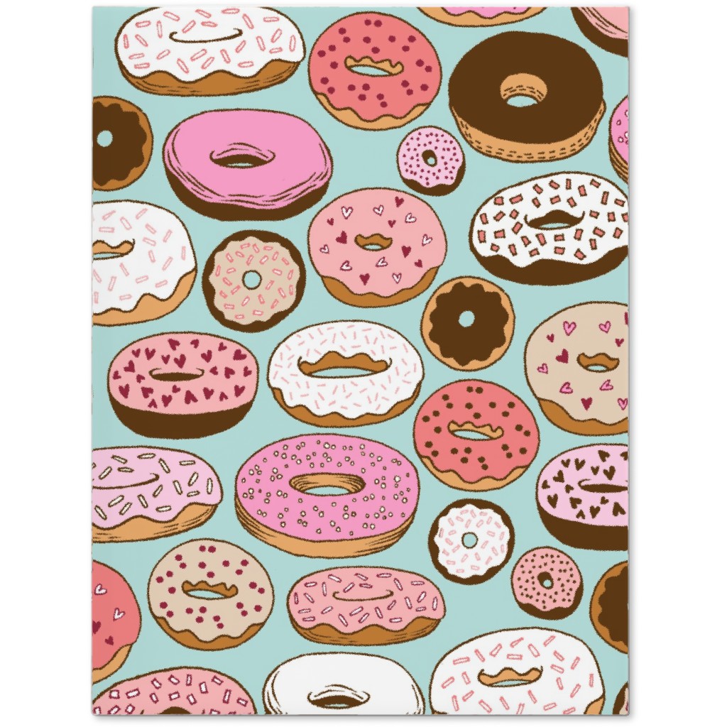 Donuts - Blue Journal, Multicolor