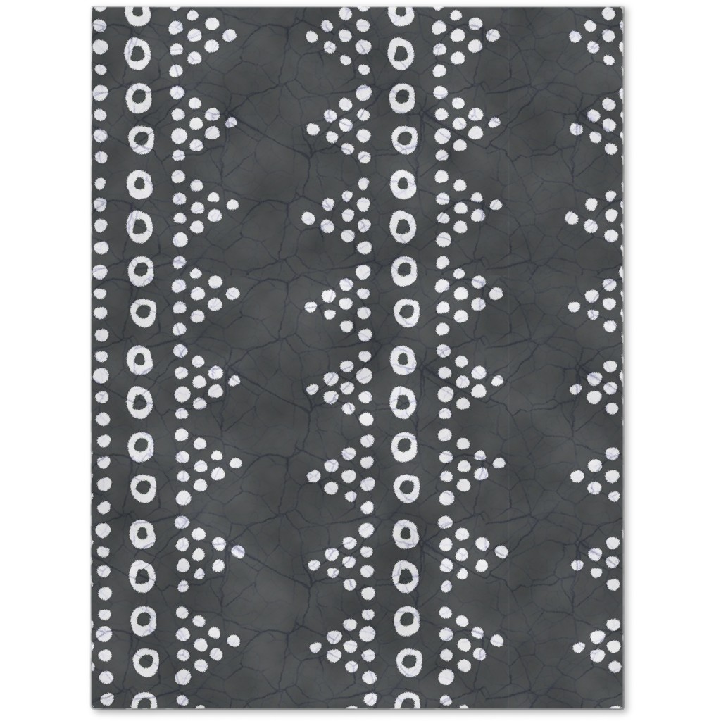 Batik Triangle Stripe - Earth Smoke Journal, Gray, Gray