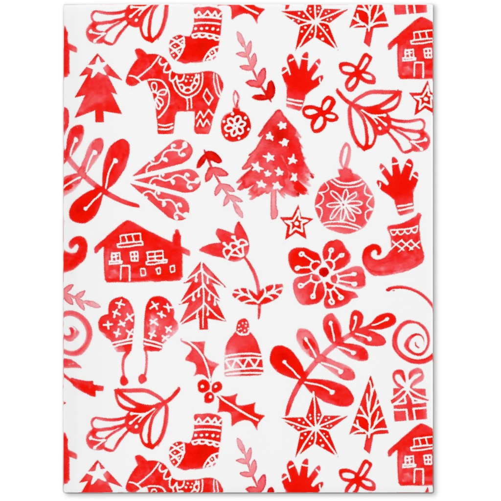 Red Christmas Journal, Red, Red