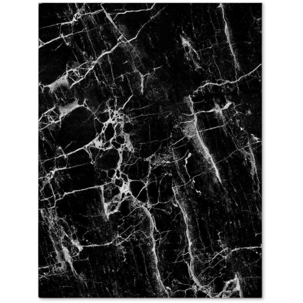 Cracked Black Marble Journal, Black, Black