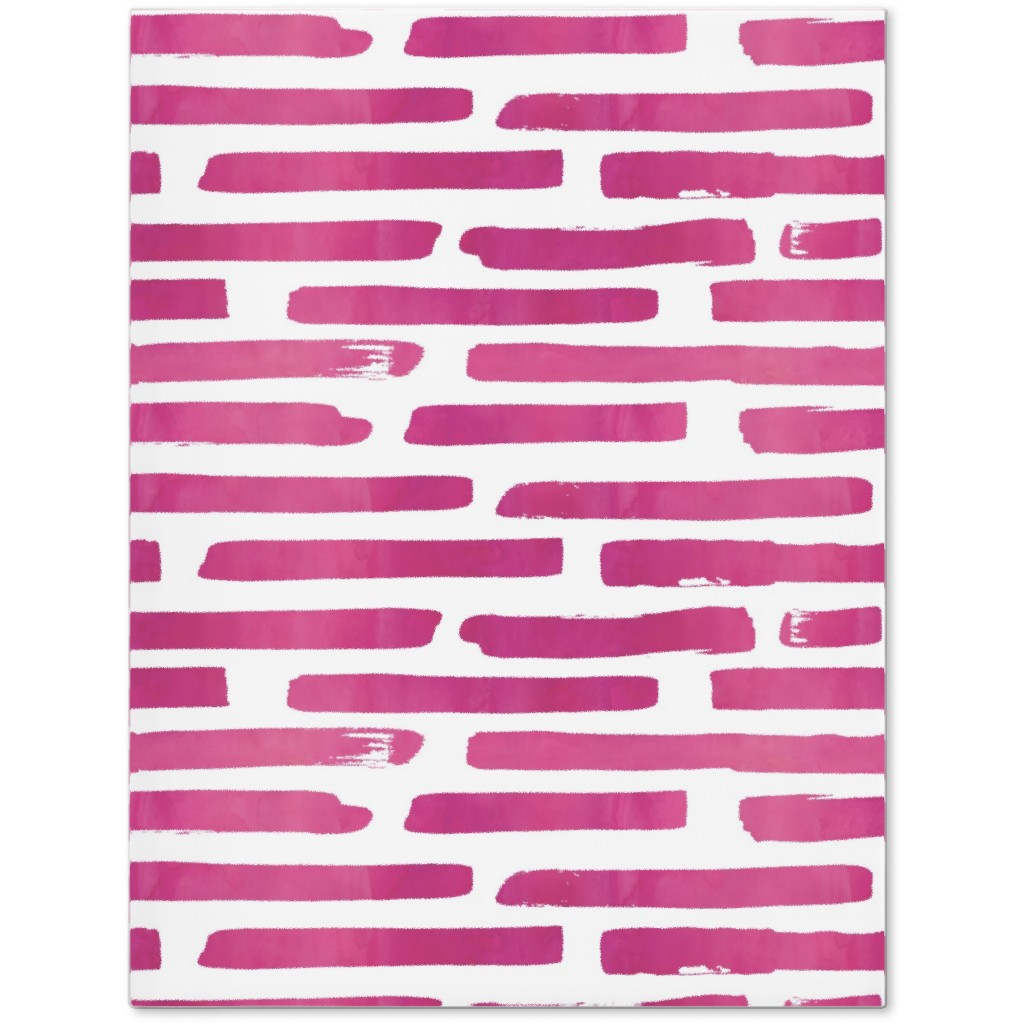 Watercolor Stripes - Berry Journal, Purple