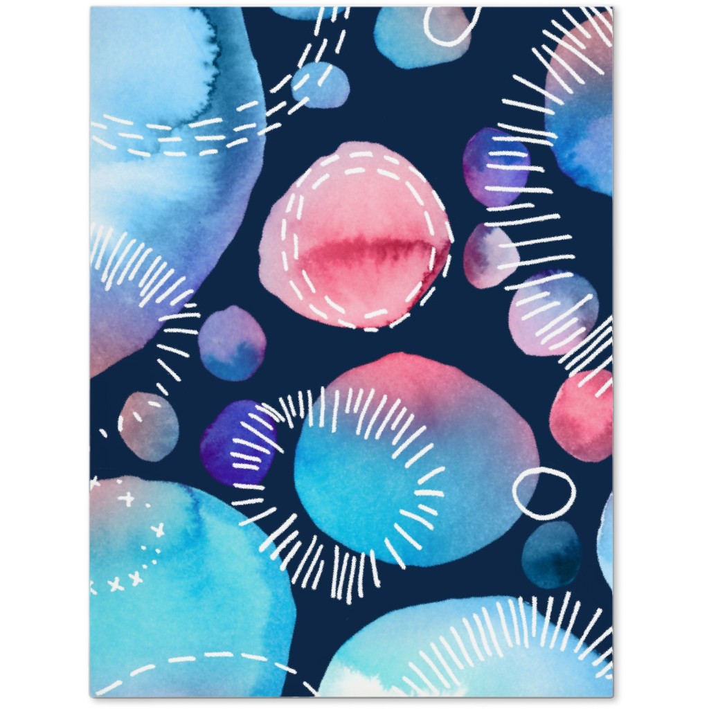 Watercolor Universe - Pink and Blue Journal, Multicolor