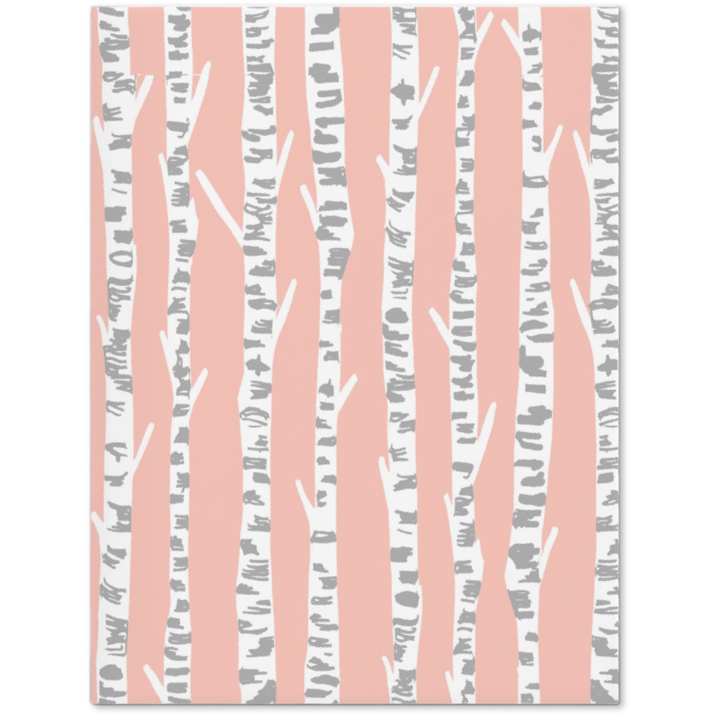 Birch Tree - Pink Journal, Pink