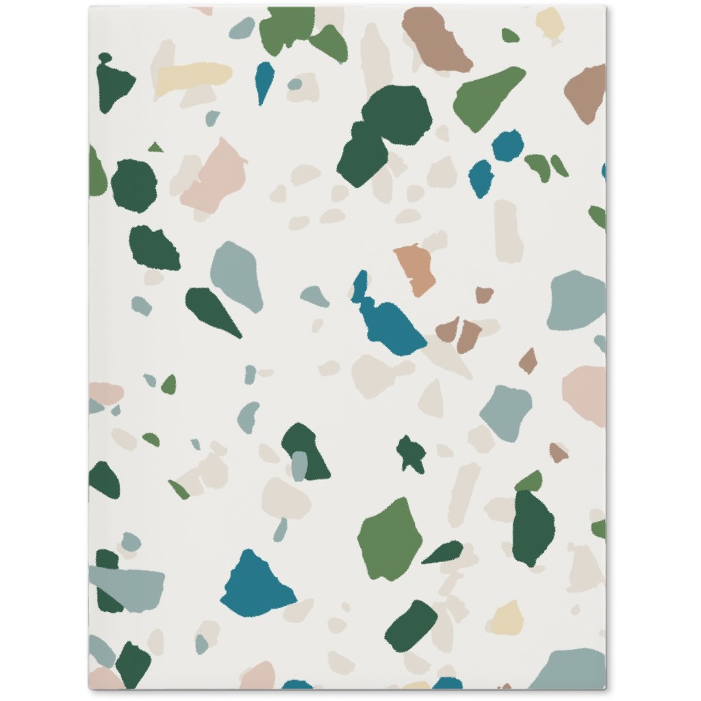 Terrazzo - Green on Cream Journal, Green, Classic Green