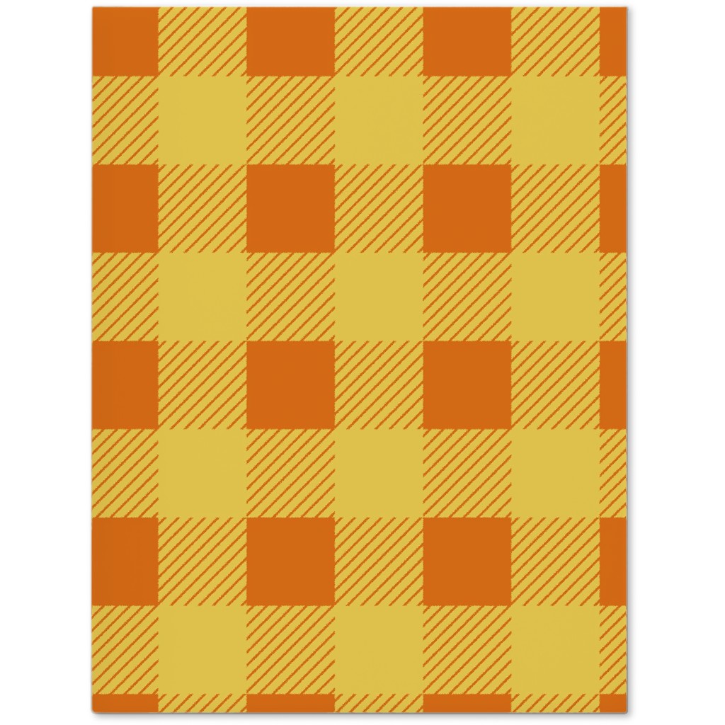 Buffalo Checked Plaid Journal, Yellow, Marigold
