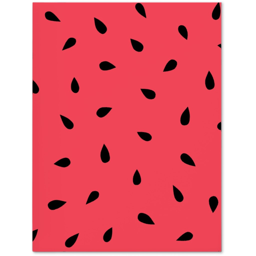 Watermelon Fruit Seeds Journal, Red, Red