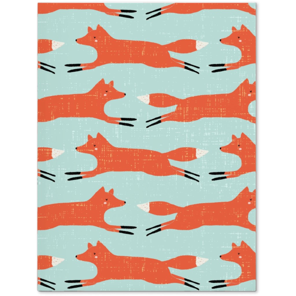 Little Orange Fox - Orange and Green Journal, Orange, Orange