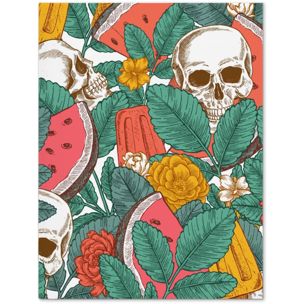 Summer Skull - Multi Journal, Green, Classic Green