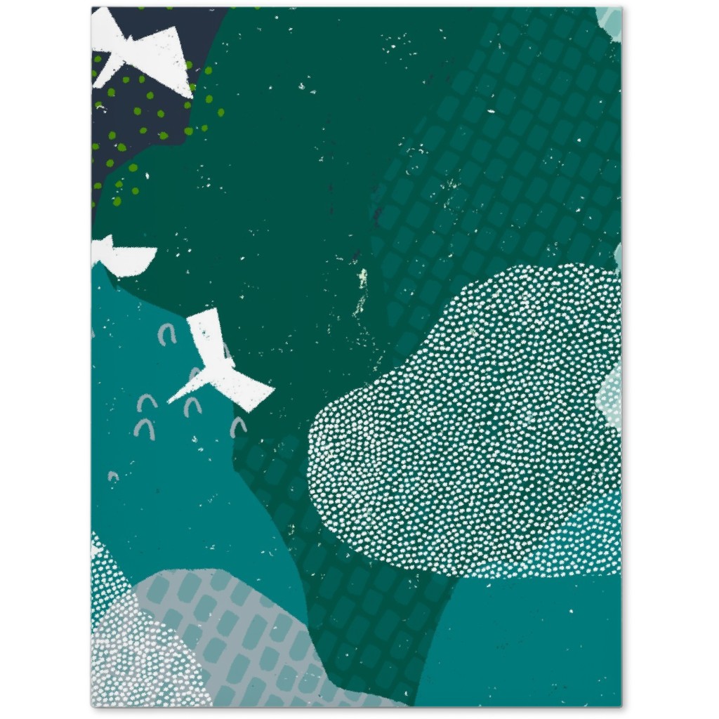 Forest Bird's Eye View - Green Journal, Green