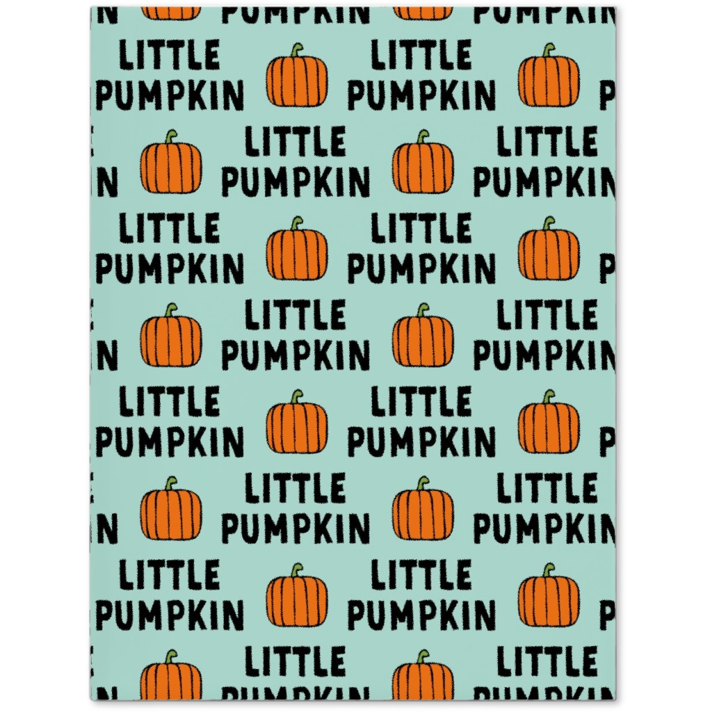 Little Pumpkin - Halloween - Aqua Journal, Green
