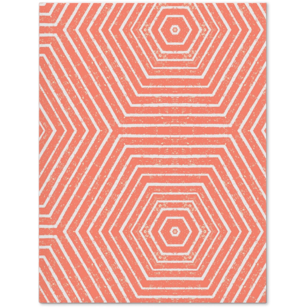 Concentric Hexagons Journal, Orange