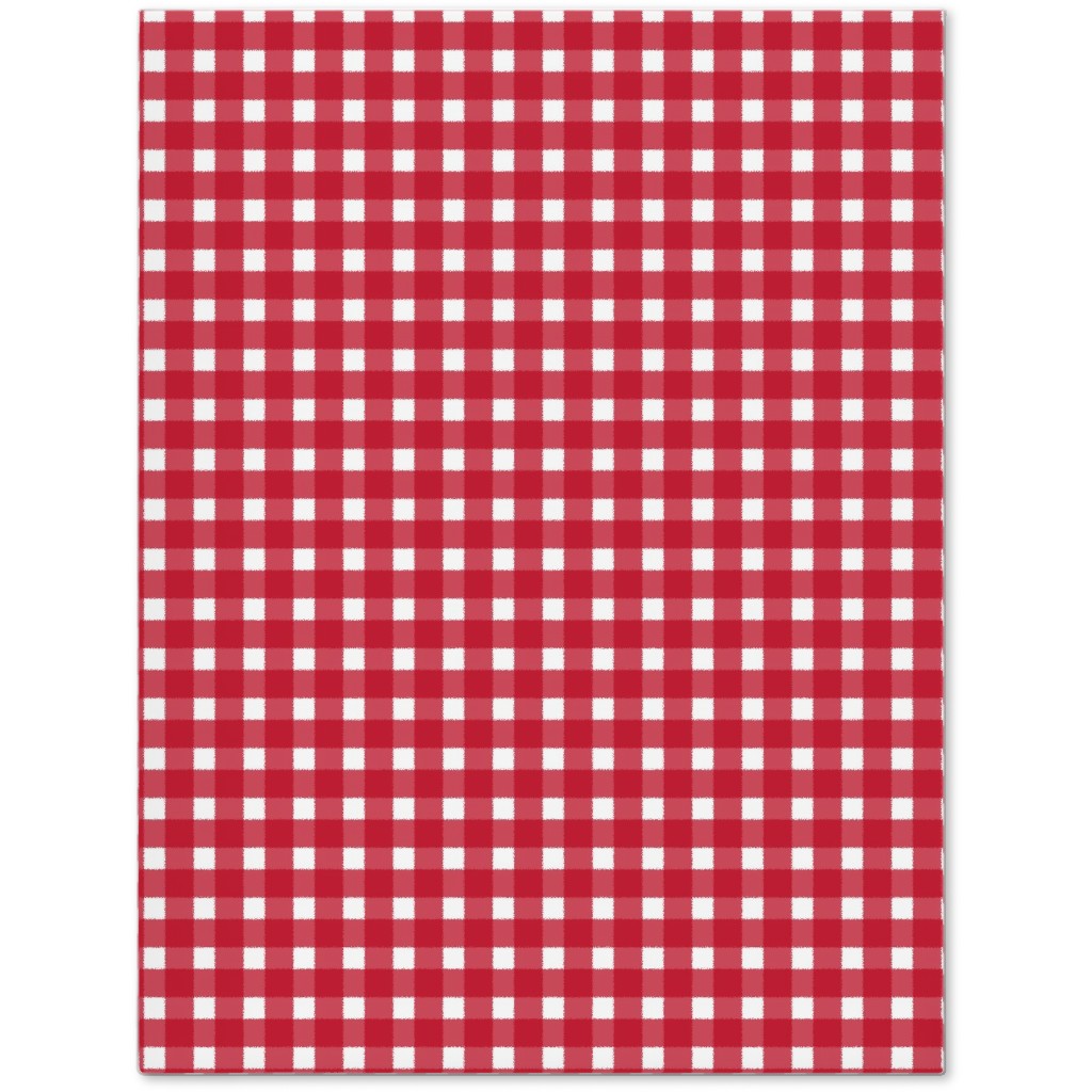 Classic Gingham - Red Journal, Red