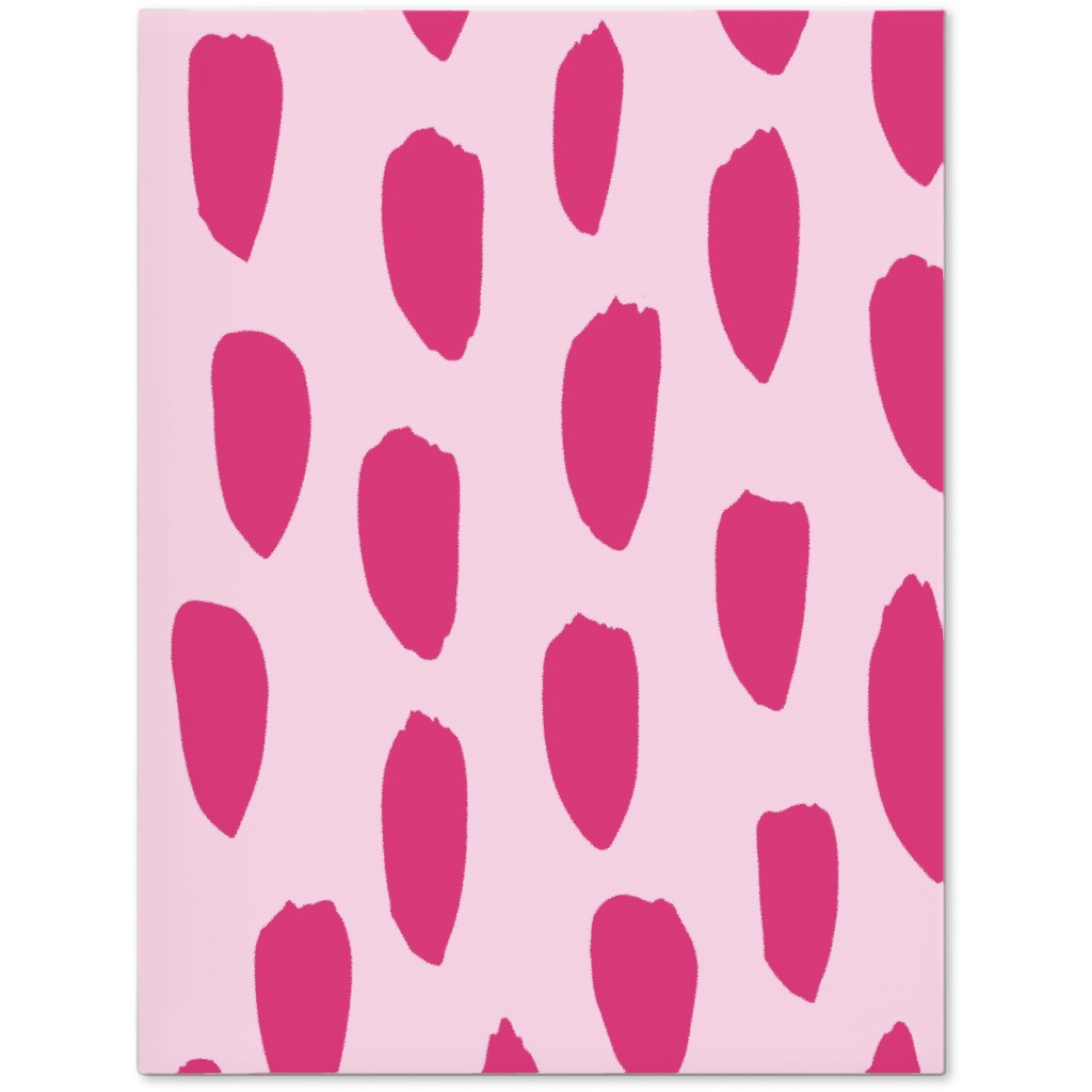 Brushstrokes - Fuchsia and Light Pink Journal, Pink
