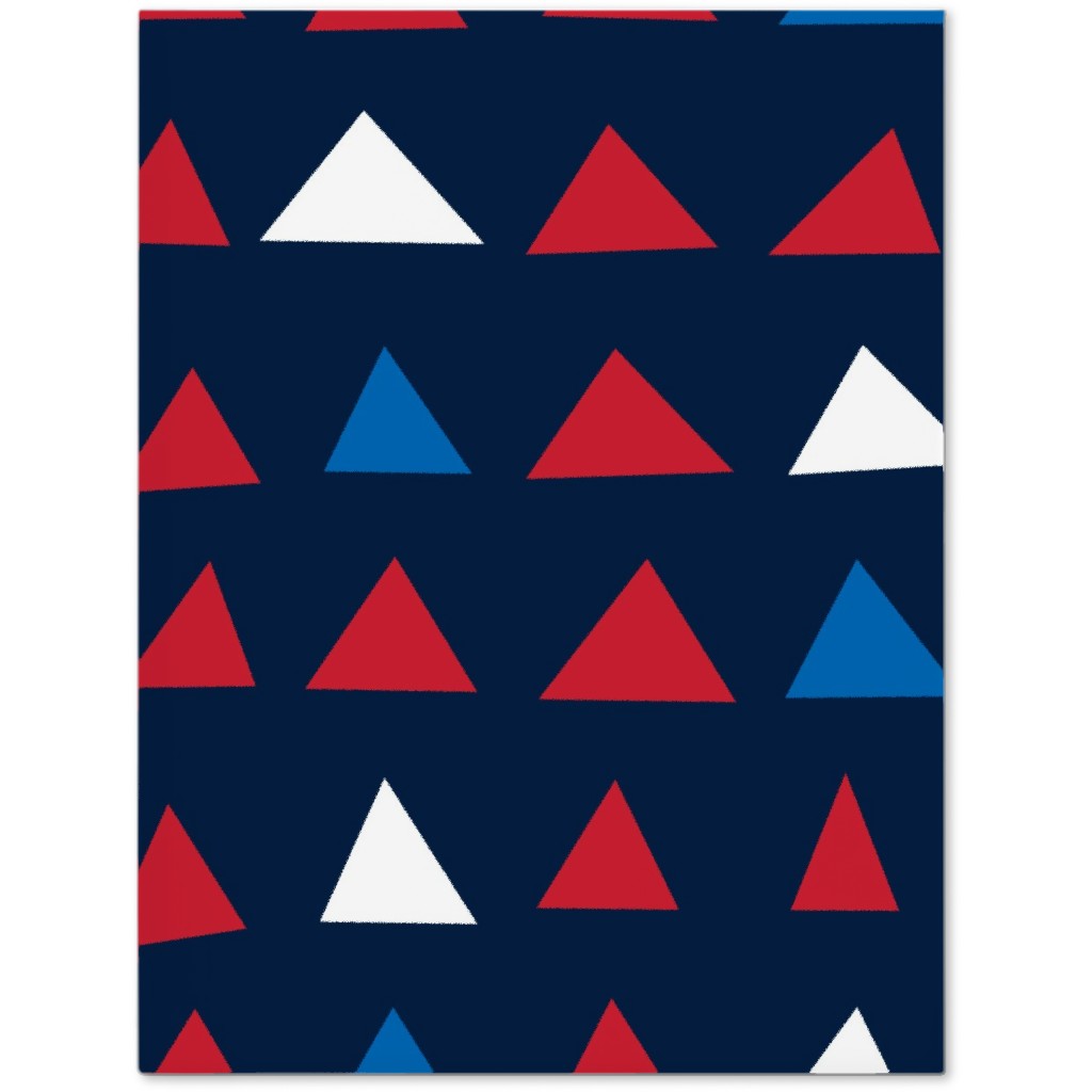 Triangles - Red White and Blue Journal, Blue, True Blue