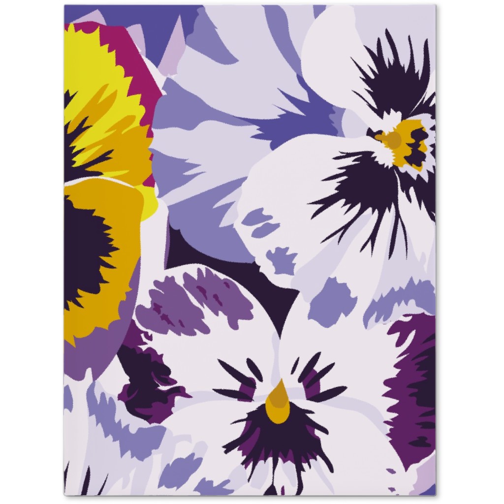 Pansy By Numbers - Purple Journal, Purple
