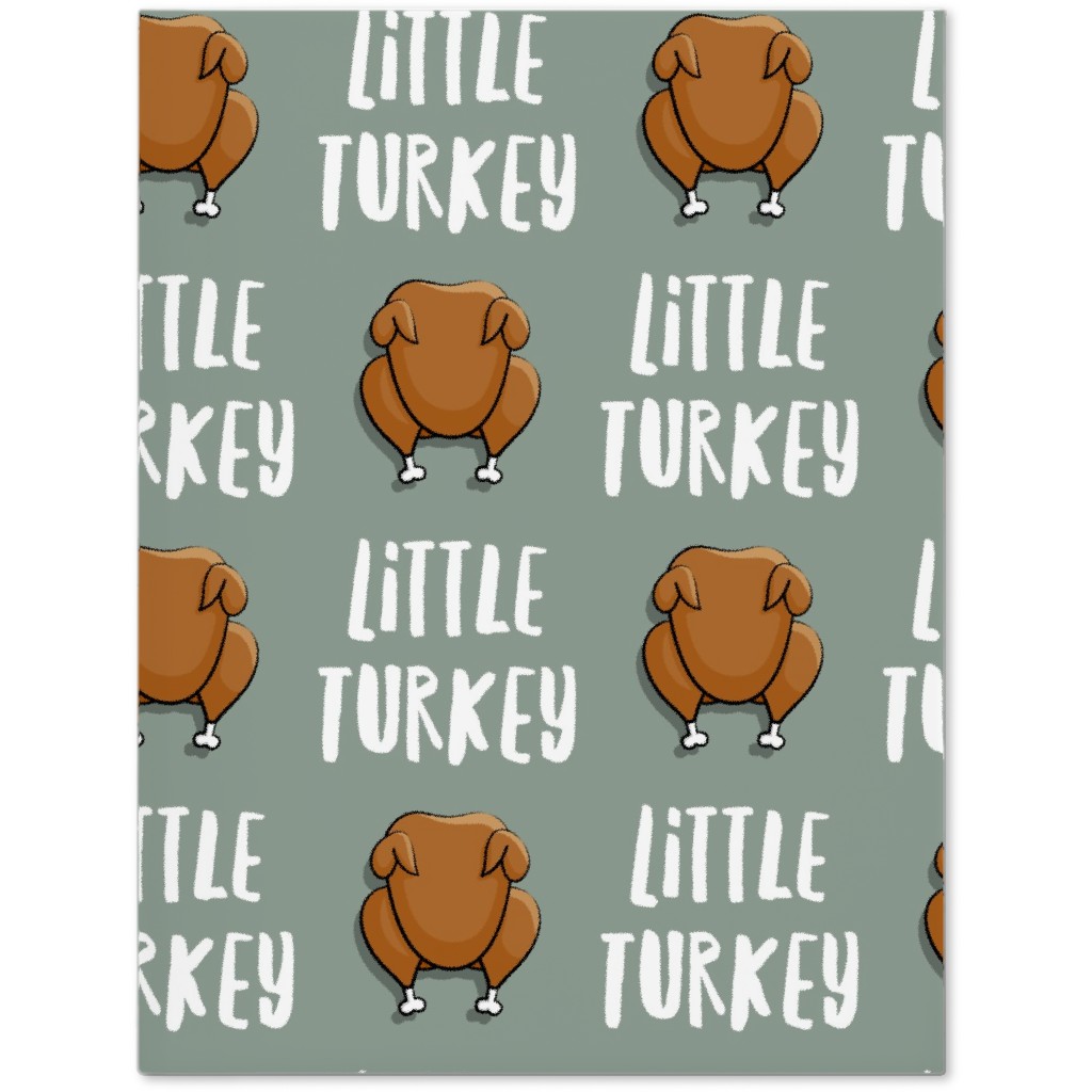 Little Turkey Thanksgiving Journal, Green