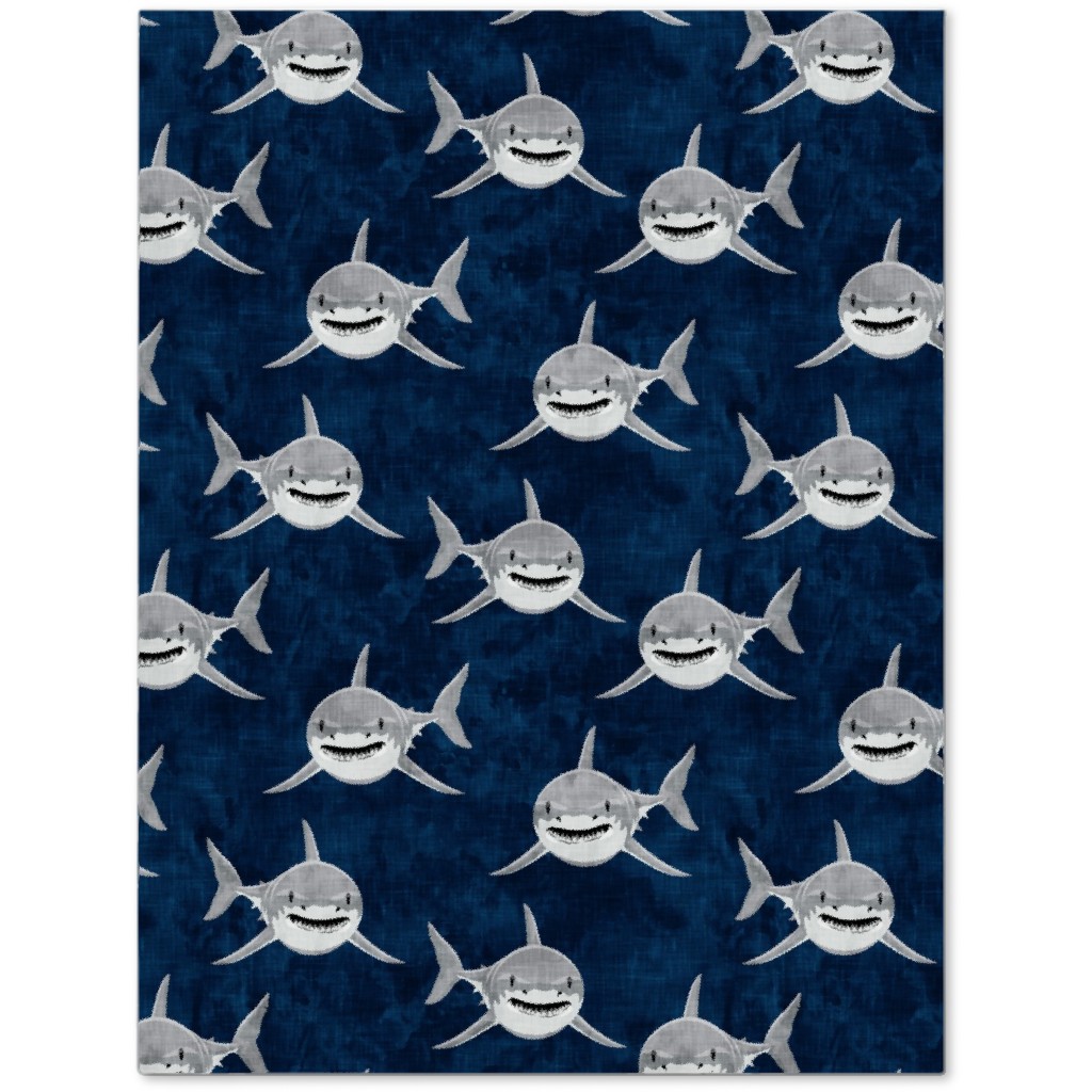 Great White Sharks - Blue Journal, Blue
