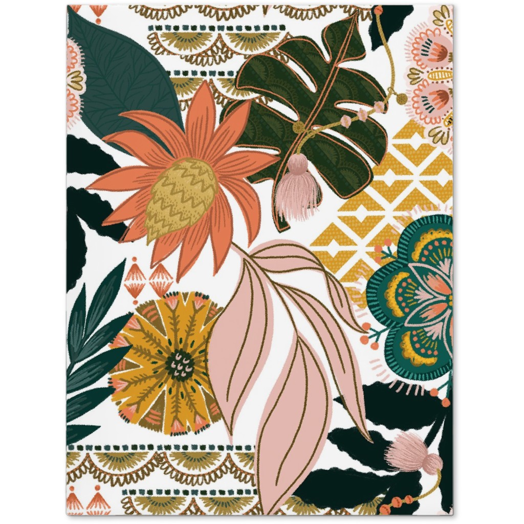 Boho Tropical - Floral - Multi Light Journal, Multicolor