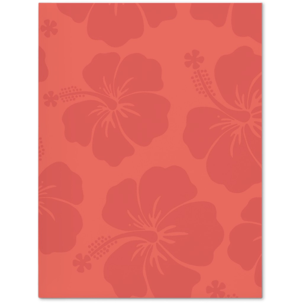 Hibiscus Florals - Coral and Red Journal, Pink