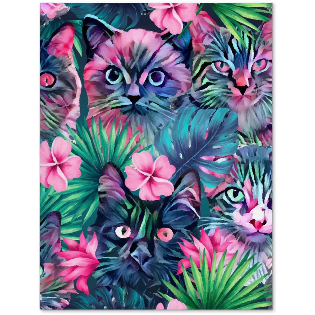 Summer Floral Cats - Multi Journal, Multicolor