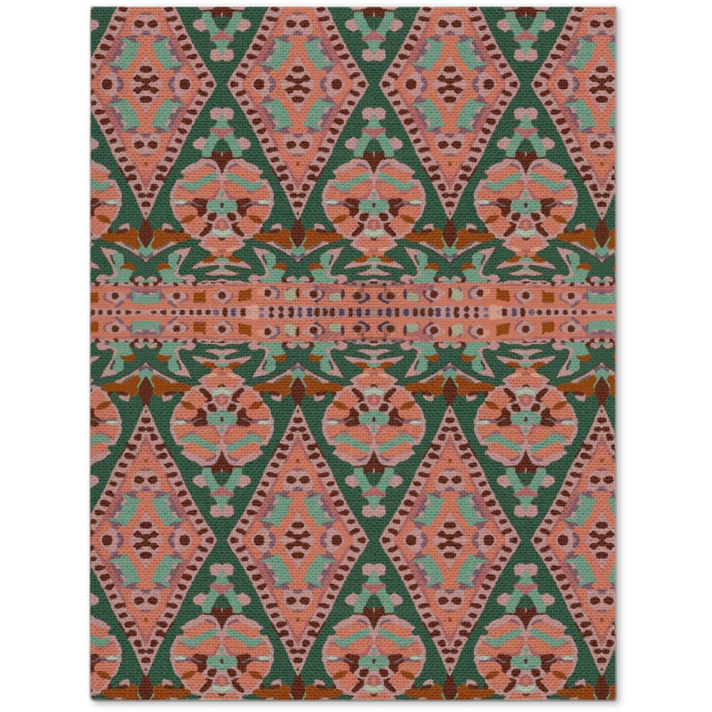 Enchanted Flori - Pink and Green Journal, Pink, Bright Pink