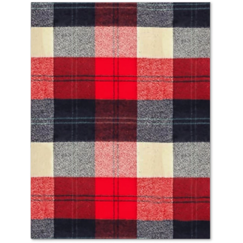 Lumberjack Flannel Buffalo Plaid - Red Journal, Red, Red