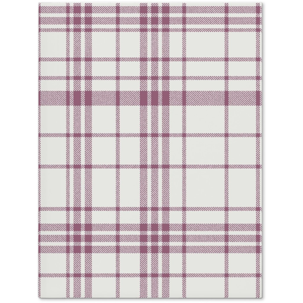 Tartan Check Journal, Purple, Pomegranate