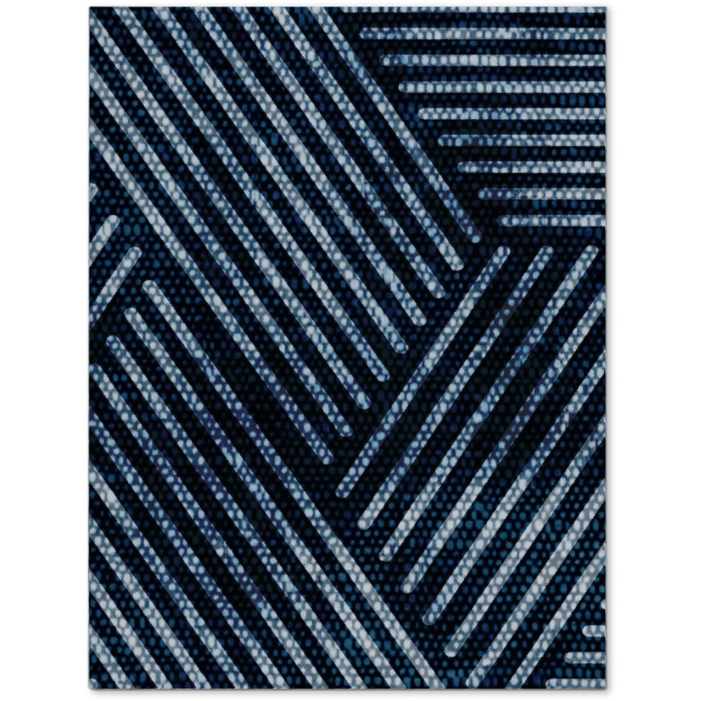 Cadence Triangles - Denim Journal, Blue