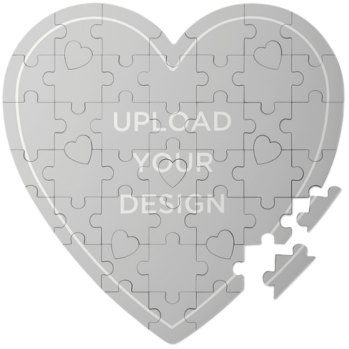 Upload Your Own Design Keepsake Puzzle, Heart, Keepsake, Multicolor