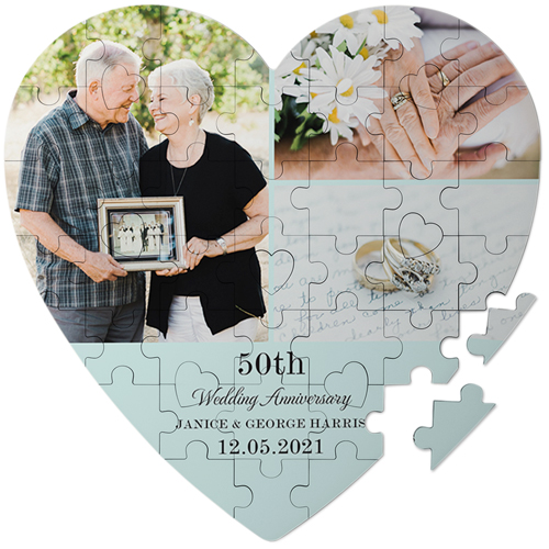 Better Together Keepsake Puzzle, Heart, Keepsake, Blue