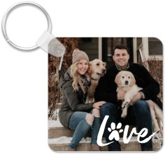 Set of 4 Customized Key Chain (5 x 5 cm), Personalized Key Chain,  Customized Key Chain with Photo, Unique Gift : : Fashion