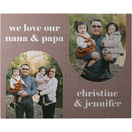 Love Arches Large Piece Puzzle, Puzzle Board, 50 large pieces, Rectangle, Large Piece Puzzle, Brown, sap