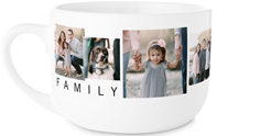 simple overlap family latte mug