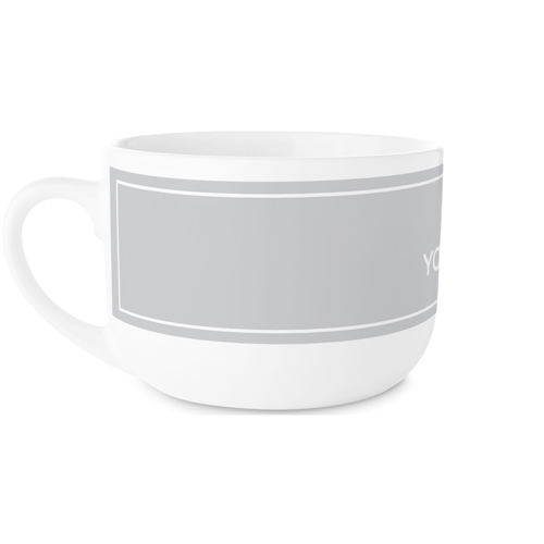 Upload Your Own Design Latte Mug, White,  , 25oz, Multicolor