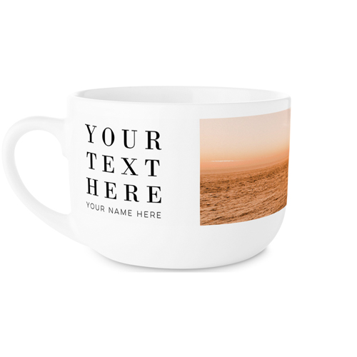 Text Gallery of One Latte Mug, White,  , 25oz, Multicolor
