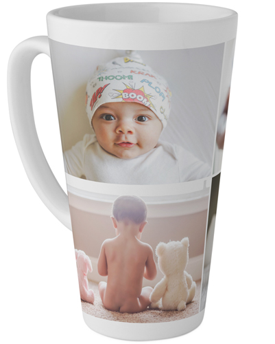 Gallery of Four Tall Latte Mug, 17oz, Multicolor, multi