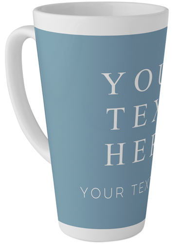 Text Gallery Tall Latte Mug, 17oz, Multicolor, multi