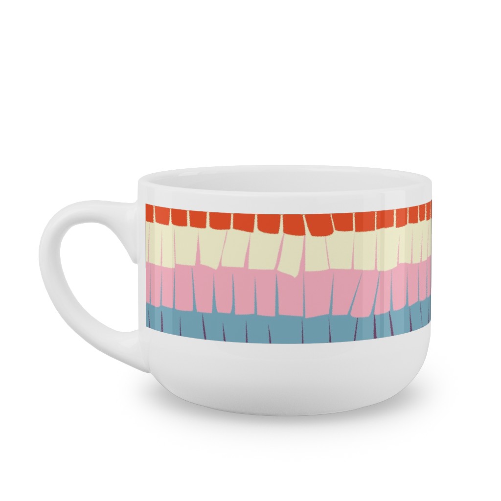 Pi�ata Fiesta Party Latte Mug, White,  , 25oz, Multicolor