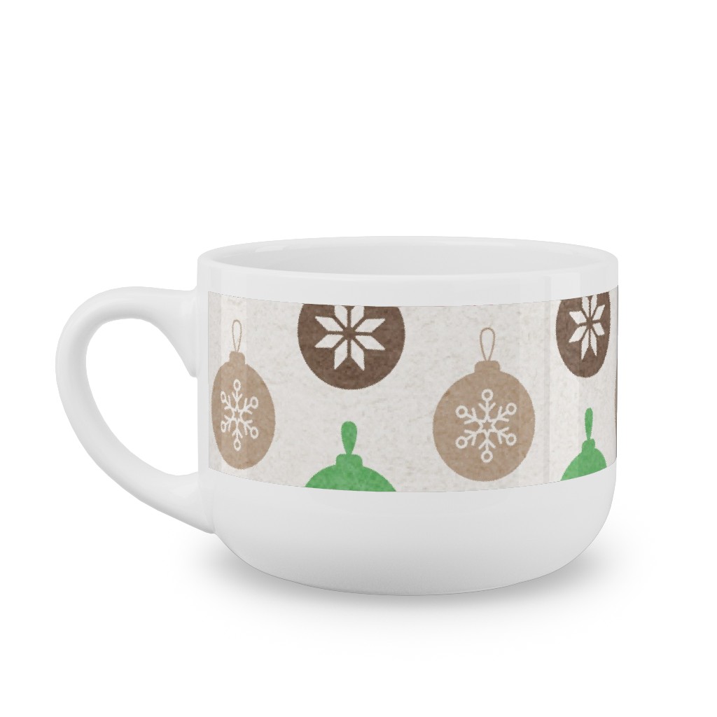 Christmas Ornaments Latte Mug, White,  , 25oz, Multicolor