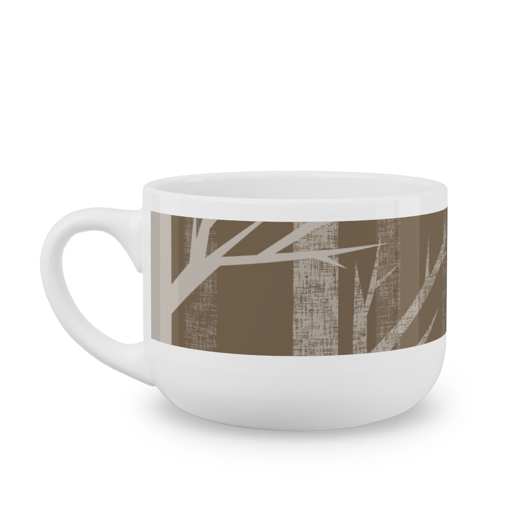 Winter Woods - Fawn Latte Mug, White,  , 25oz, Brown